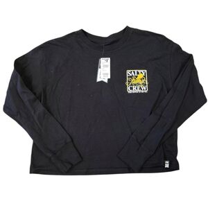 Salty Crew Kids Black and Yellow Long Sleeve Tee